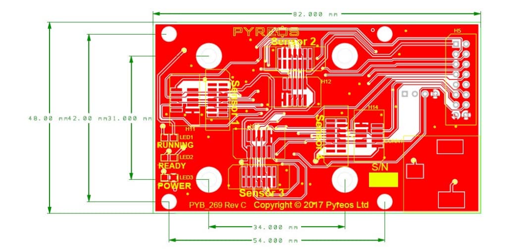 Mechanical Drawing - Broadcom ezPyro™ Backplane Board Mechanical Drawing - Broadcom ezPyro™ Backplane Board